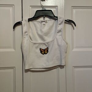 Missguided size 2 butterfly tank